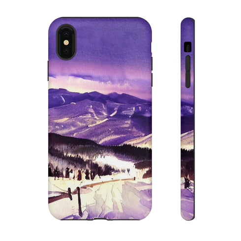 Vail Colorado at Christmas - Impact Resistant Phone Case iPhone XS MAX Matte